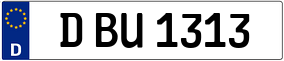 Truck License Plate